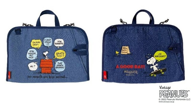 【スヌーピー】IP.Pimotte.PEANUTS-8E(Sax/Navy)　各5,940 円（税込）