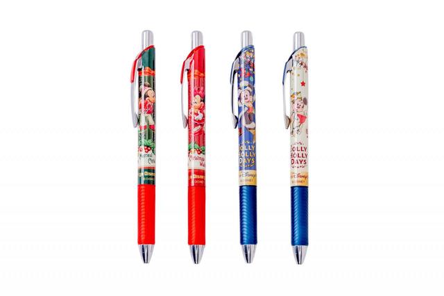 ボールペン〈エナージェル〉セット｜1,300円｜長さ約15cm、4本セット、インクの色：黒