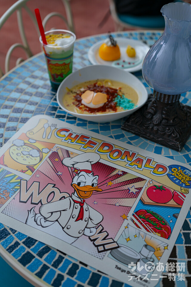 プラザパビリオン・レストラン「ドナルドのクワッキー・ダックシティ」オリジナルランチョンマット