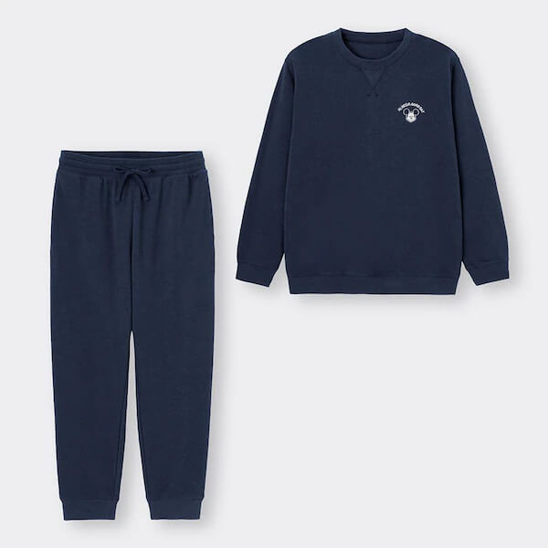 ソフトスウェットセット(長袖&ロングパンツ) Disney ¥2,990｜GU「ミッキーマウス」コレクション