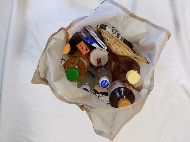 【SNOOPY（スヌーピー）エコバッグ ふせ】柔らかい素材なので、たくさんモノが入る！