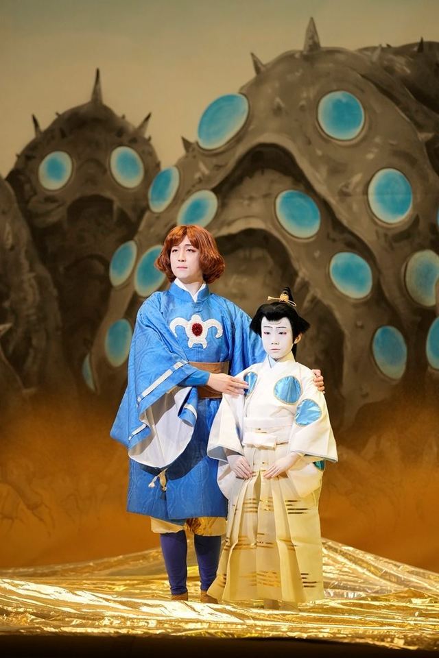 左から）ナウシカ＝中村米吉、幼き王蟲の精＝尾上丑之助