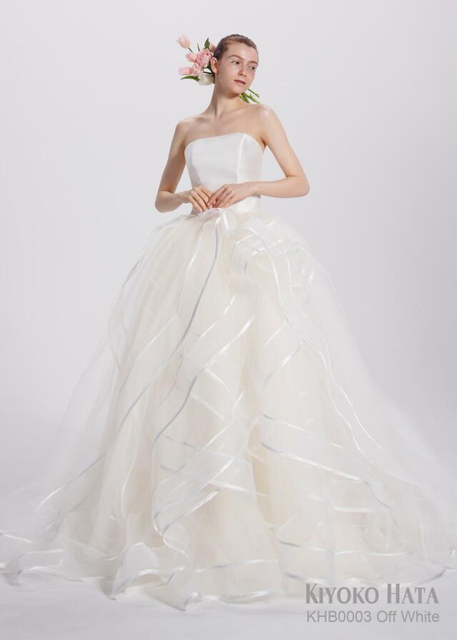 「KIYOKO HATA」新作ウェディングドレス KHB0003_OffWhite