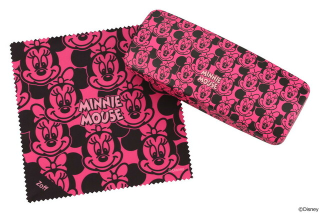 オリジナルメガネケース＆メガネ拭き ¥2,000｜DISNEY_CASE&CLOTH　DISNEY-CASE-PK｜Minnie Mouse Model｜Disney Collection created by Zoff Mickey & Friends（ディズニーコレクション クリエイテッドバイゾフ ミッキーアンドフレンズ）