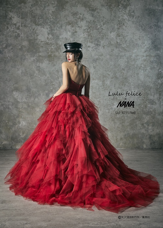 「Lulu felice×NANA」新作ウェディングドレス　LU-1011_Red