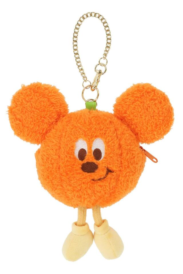 ポーチ 2,600円|「こわがりおばけちゃん」と「かぼランタン」が描かれたグッズ|東京ディズニーリゾート「ディズニー・ハロウィーン」|販売店舗:東京ディズニーランド「ディズニー&カンパニー」、東京ディズニーシー「エンポーリオ」|発売日:2026年9月15日(火)