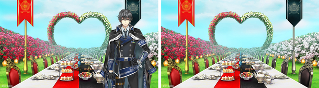 『イケメン革命♦アリスと恋の魔法』左：レイ＝ブラックウェルver. 右：ガーデンver.