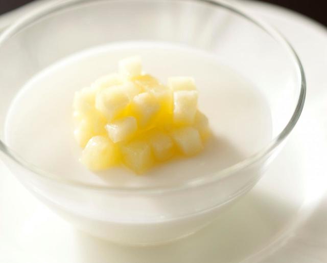 メロン杏仁プリン