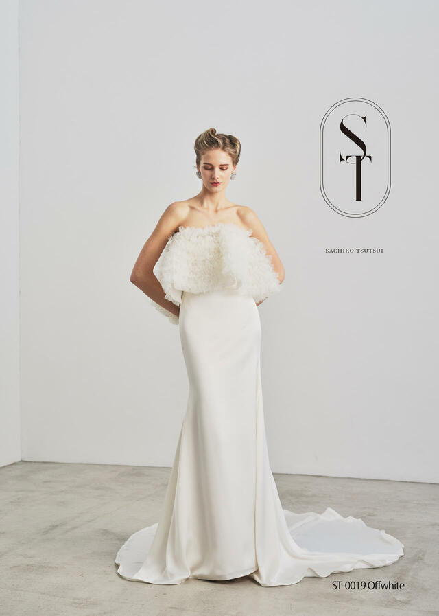 【クラウディア】ST新作ウェディングドレス|ST-0019_Offwhite
