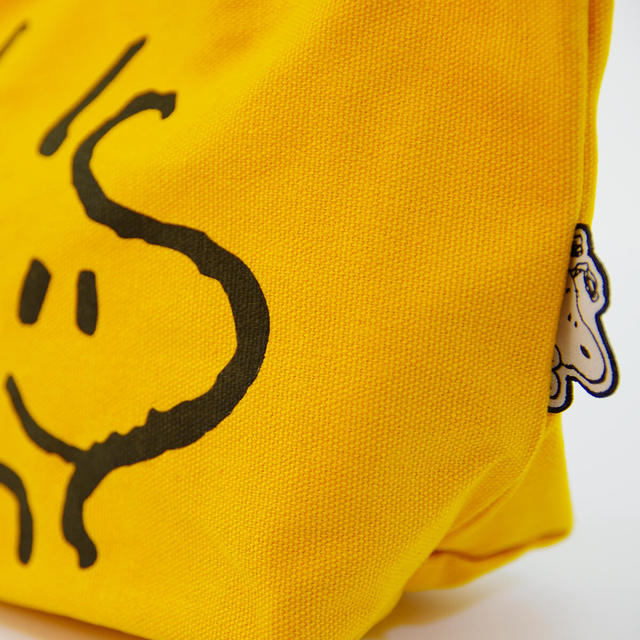 【スヌーピー】帆布ランチトートバッグ ウッドストック　スヌーピーのタグ