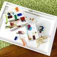 【IKEAベッドトレイ　KLIPSK クリプスク】子どものトイテーブルにもぴったり