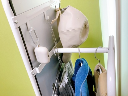 ニトリ 鏡付き 洋服掛け ミラー付きハンガーラック(MI001 1766 WW