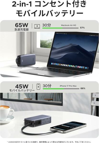 UGREENにクセ強バッテリーが参戦。急速充電器にもなる猛者だ - ウレ