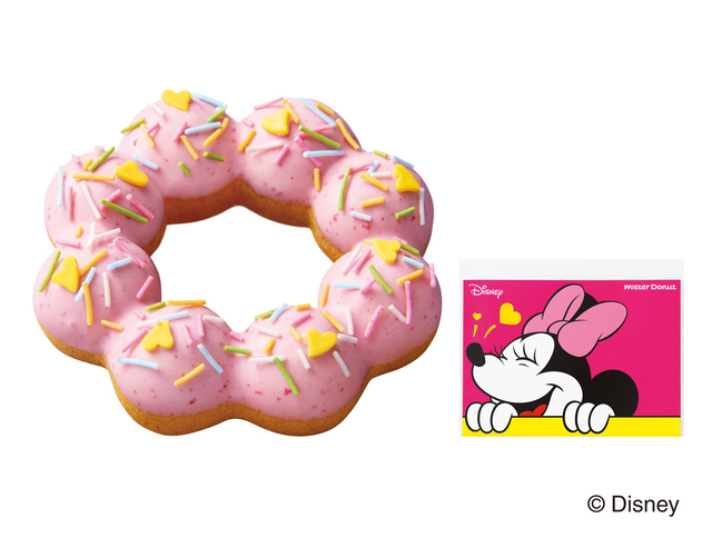 ポン・デ・スマイルストロベリー＜ミニーマウス＞【ミスタードーナツ『ディズニー　スマイルコレクション』】