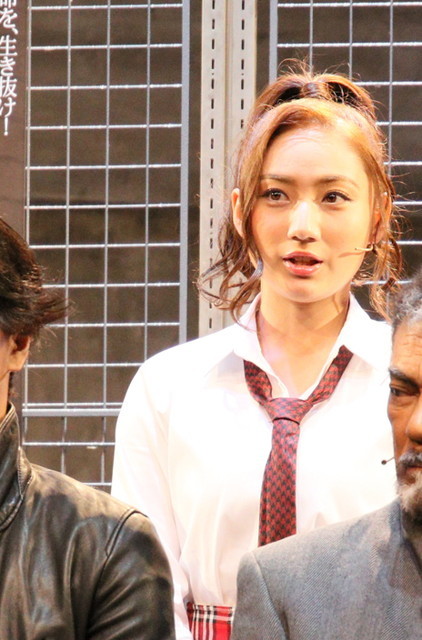 『BIOHAZARD THE STAGE』/会見の様子 紗綾