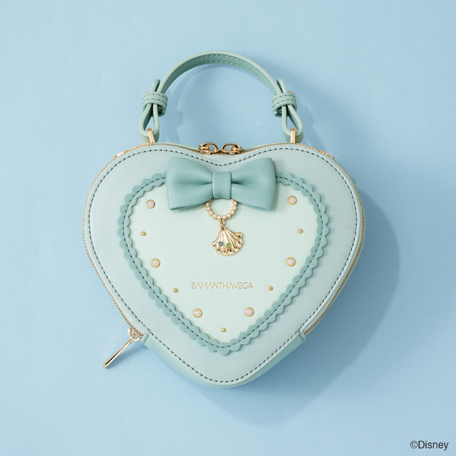 『リトル・マーメイド』「アリエル」コレクション　ハート型ショルダーバッグ　￥19,800-｜SAMANTHAVEGA ディズニーコレクション