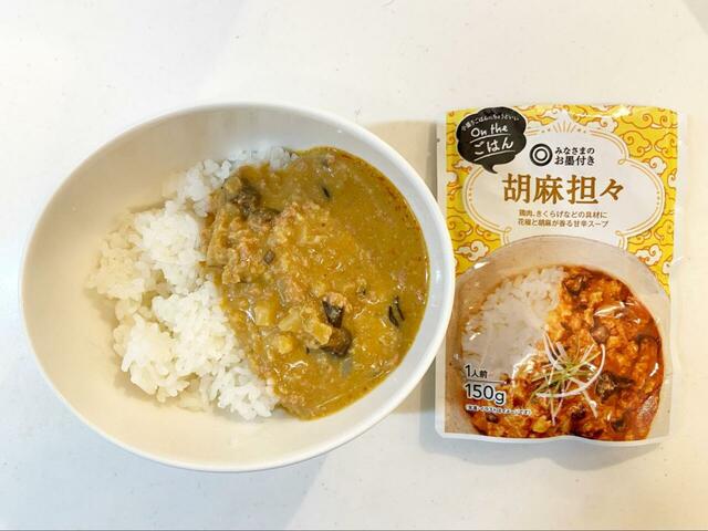 【第8位】【みなさまのお墨付き on the ごはん 胡麻担々】細ネギをトッピングしたら見栄えもいい感じになりそう