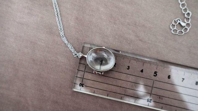 【フェリシモ 猫部  猫毛を入れられるロケットペンダント】ロケットは縦約2cm、横約1.5cm