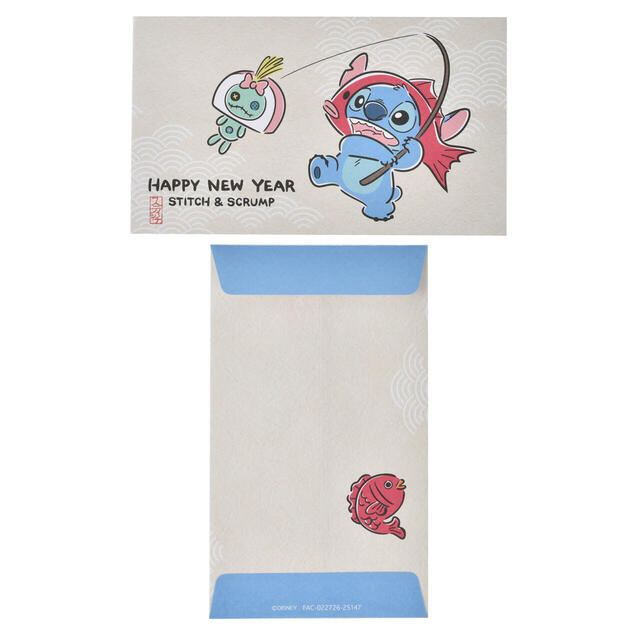 スティッチ＆スクランプ ぽち袋 セット NEW YEAR STITCH 2026 700円