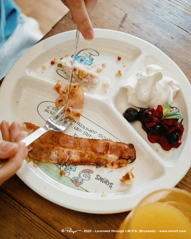 【studio CLIP×THE SMURFS】ワンプレートの楽しいランチに♪「メラミンプレート」1,490円