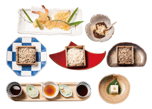 松玄 凛／三種の蕎麦懐石『紫陽花』1560円