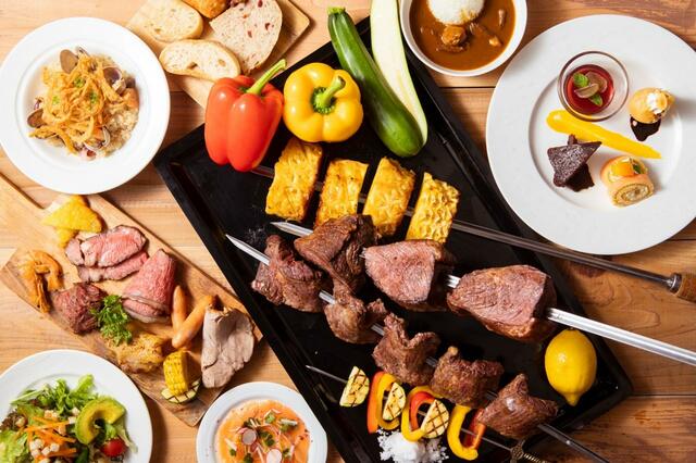 「料理イメージ」＜ランチパスポート　30,000円 / ディナーパスポート　33,000円＞【リーガロイヤルホテル広島シュラスコ＆ビュッフェ フリーパスポート】