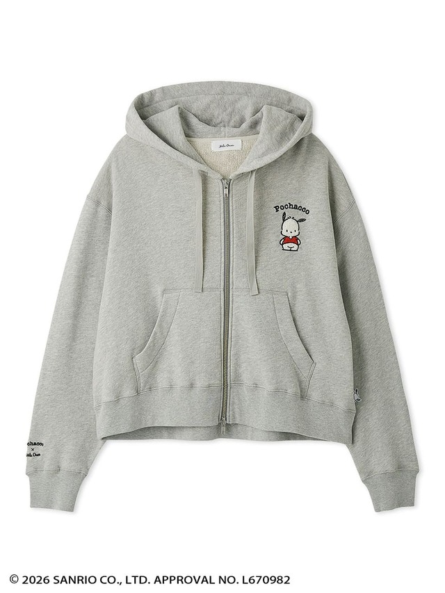 【ポチャッコ×ミラ オーウェン】「短丈Aラインフーディー」10,450円/カラー:GRY
