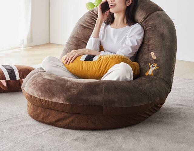 3WAYでくつろげる！クッション付きふかふかビッグ座椅子(選べるキャラクター)｜￥32,800 （税込）