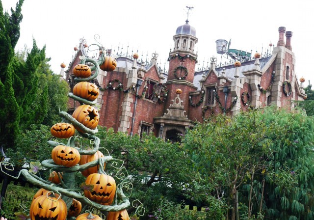 かぼちゃのオブジェが印象的。 