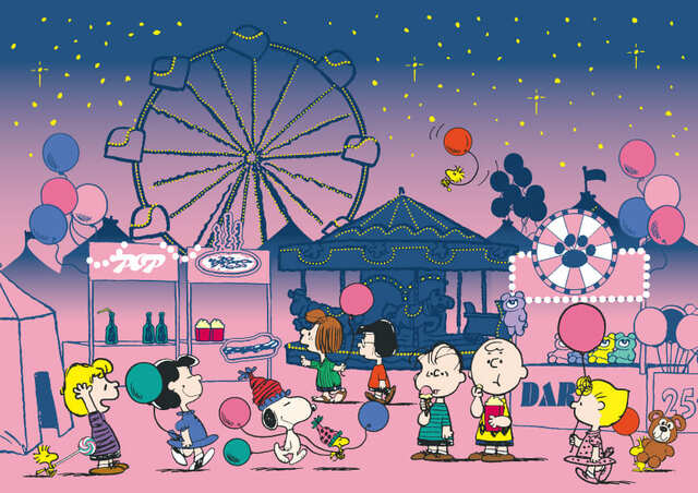 【PLAZA「Welcome to the NIGHT CARNIVAL with SNOOPY」】ナイトカーニバルをたのしむスヌーピーたちをイメージしたデザイン
