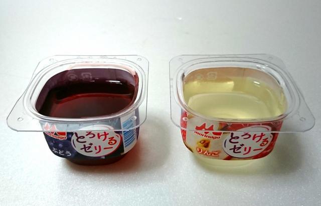 【森永乳業 とろけるゼリー ぶどう+りんご 70g×4P×6パック 768円】噛む必要がないくらい滑らかな&柔らかい舌触り