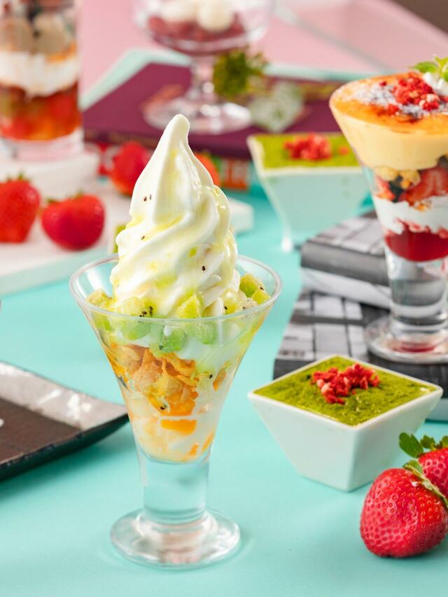 「春のフルーツと北海道ソフトの贅沢パフェ」＜期間：2026年1月17日〜5月6日＞【有名スイーツ店とのコラボパフェも食べ放題！「福岡サンパレス ホテル＆ホール」で2026年最初のパフェ食べ放題を開催！】