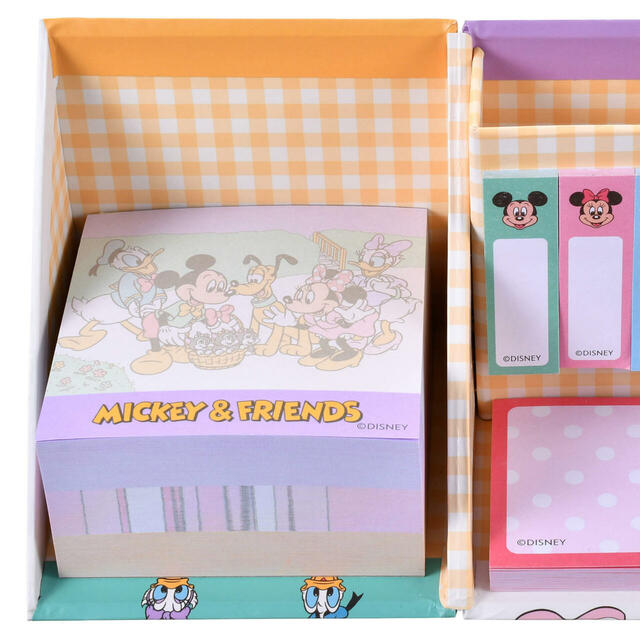 ミッキー＆フレンズ 付箋・メモ帳 ペンスタンド付き Mickey ＆ Friends 950円