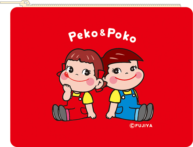 「ペコポコチョコポーチギフト（表）」＜価格：1,210円（税込）＞【全国の不二家に「バレンタイン限定スイーツ」が登場！ケーキやペコポコギフトなど、心ときめくスイーツが勢ぞろい！】