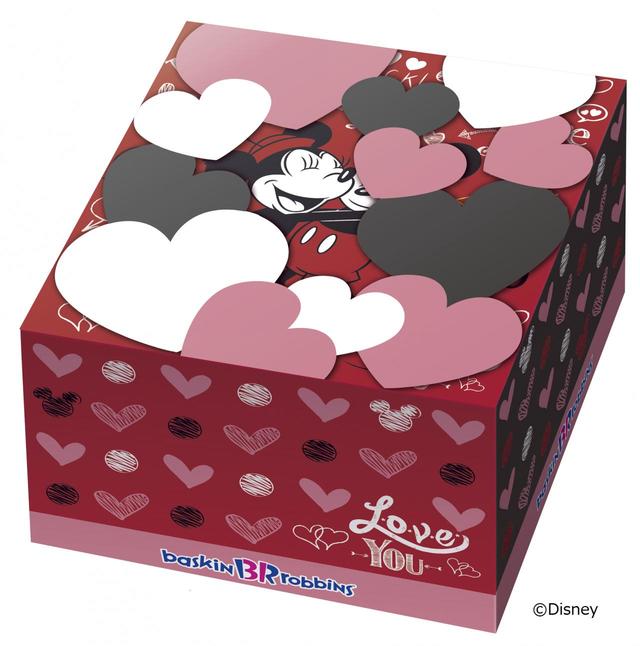 サーティワンアイスクリーム　「Pink Sweet Time（ピンクスウィートタイム）」　ミッキー＆ミニー  ハートボックス