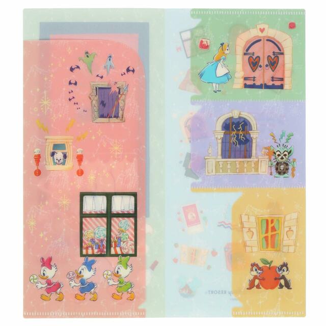 クリアホルダー&チケットケース 750円|東京ディズニーリゾート内の窓やドアがデザインされたグッズ|販売店舗:東京ディズニーランド「ホームストア」、東京ディズニーシー「エンポーリオ」|発売日:2023年10月12日(木)