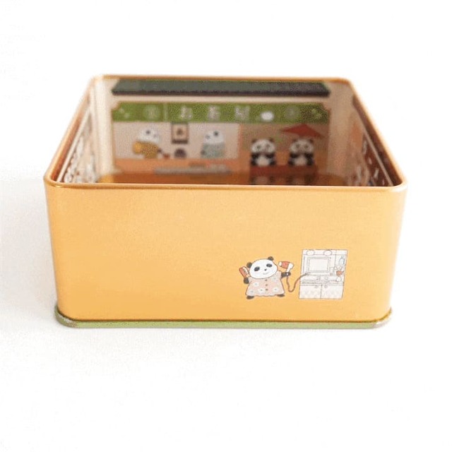 【おめかしパンダ缶】缶の側面