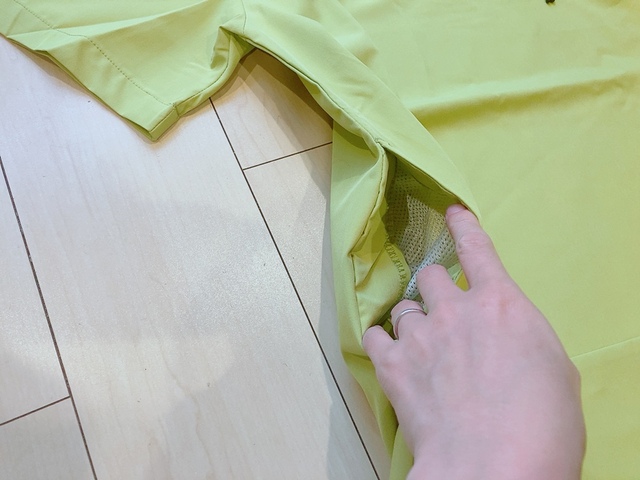 【ワークマン レディースガーデニングリラックスワンピース】サイドポケットがついています