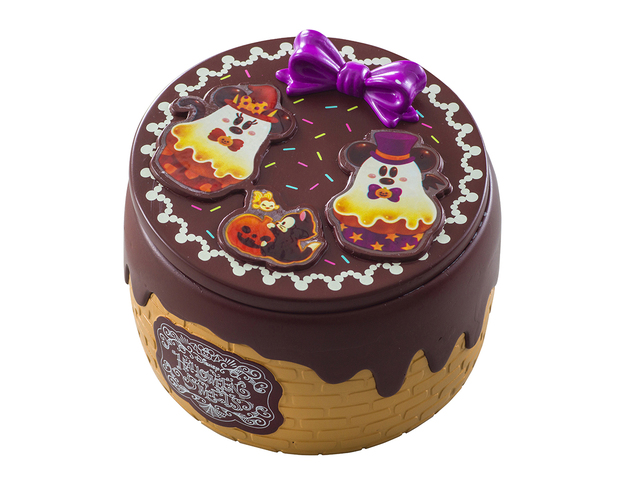 カスタードケーキ(あずき&ストロベリー)、スーベニアケース付き 1,000円|マンマ・ビスコッティーズ・ベーカリー|東京ディズニーシー「ディズニー・ハロウィーン」2018