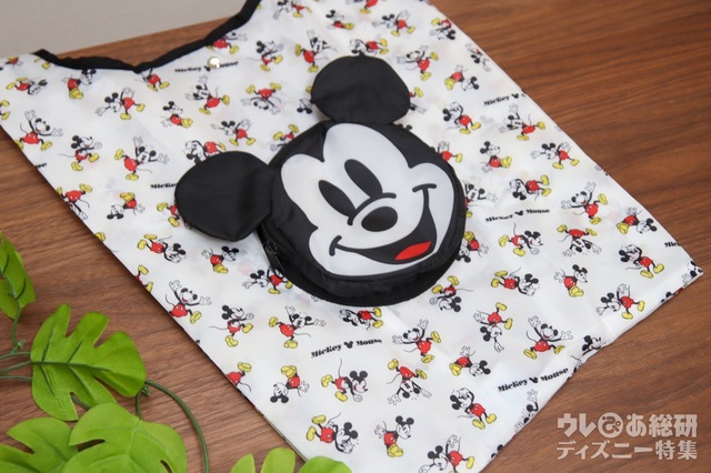 宝島社『グッズ付きデジタルマガジン steady. 2021年5月号特別号』｜特別付録「軽い! 洗える!大きい!ミッキーマウスデザインのフェイス形収納エコバッグ」