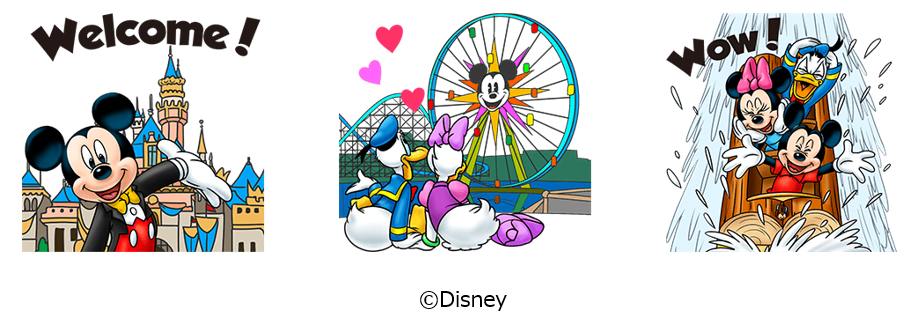 Disney x LINE】月額480円でディズニースタンプ取り放題