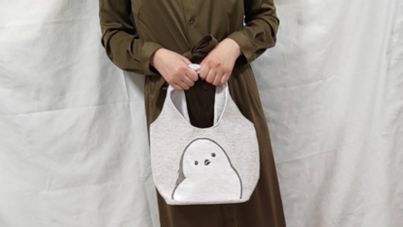 ★モコ②★ シマエナガ トートバッグ ハンドメイド 巾着 H135 img_f23831b940c8375ca2a8784555