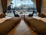 【VISION GLAMPING Resort ＆ Spa 山中湖】ドーム型テントの内観
