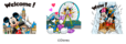 「Disney x LINE」LINEスタンプ「ディズニーテーマパーク」