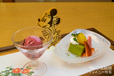 デザート〜豆乳抹茶ムース｜ゆうがお（10,000円）｜花 Hana｜ディズニーアンバサダーホテル
