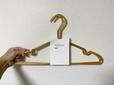 【ZARA HOME／メタルハンガー　5本セット】上品なゴールド色のハンガー