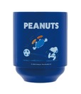 『SNOOPY 真空断熱 スタッキングタンブラー BOOK Football』サッカーを楽しむスヌーピー