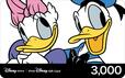 ディズニーストアギフトカード プラスチックタイプ3,000円