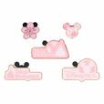 ピンバッジセット 2,300円｜サイズ：縦約2～3×横約2～5cm、5個セット｜東京ディズニーリゾート「サクラ」モチーフグッズ｜販売店舗：東京ディズニーランド「ギャグファクトリー/ファイブ・アンド・ダイム」、東京ディズニーシー「ベッラ・ミンニ・コレクション」｜発売日：2023年2月2日（木）