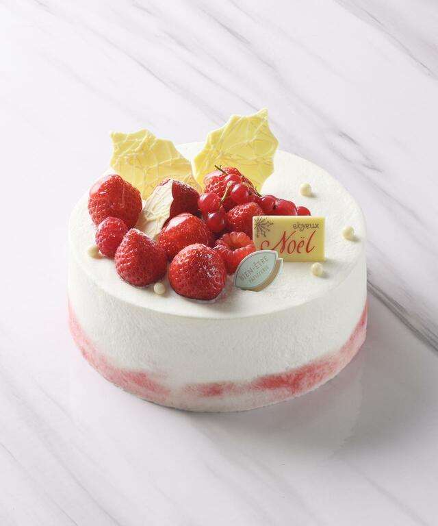 「＜パティスリー ビヤンネートル＞シャンティ フルティエ」＜6,480円(約直径15×高さ6cm）※限定数 100台＞【2023 銀座三越 クリスマスケーキ】